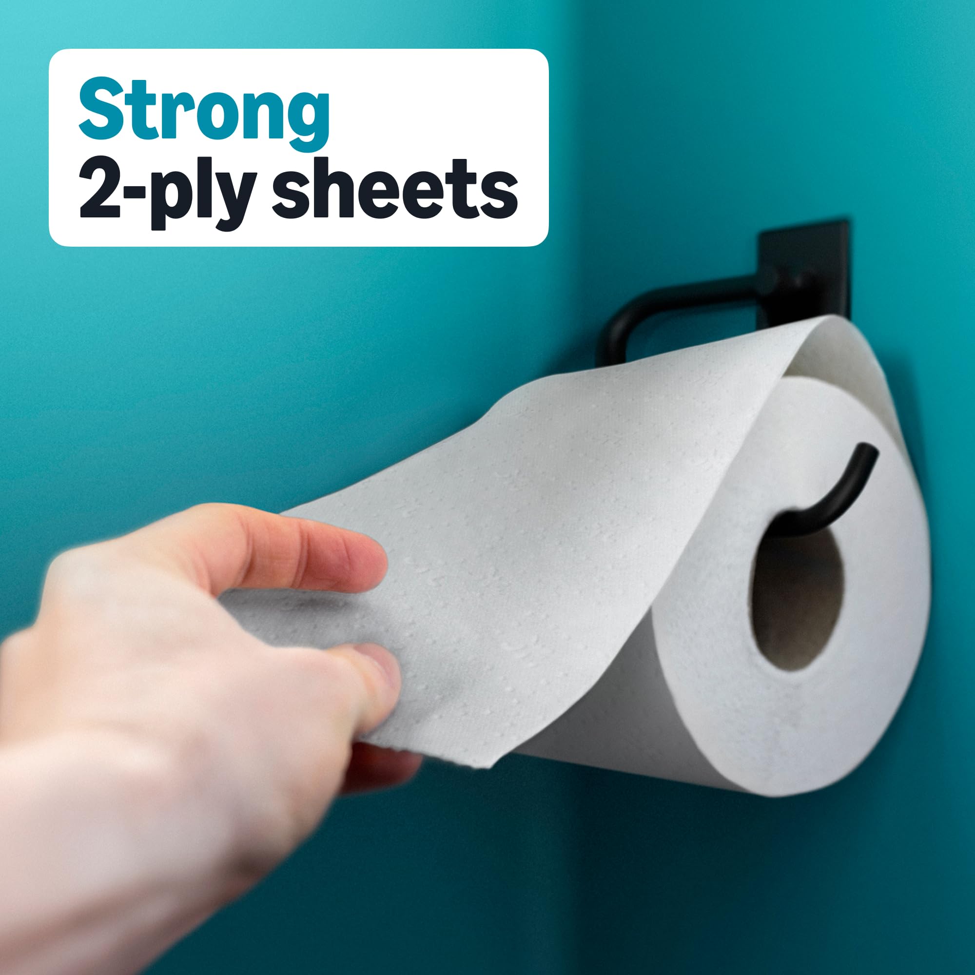 Amazon Basics 2-Ply Soft Toilet Paper, 30 Rolls (5 Packs of 6), 350 Sheets per Roll, Septic Safe, Equivalent to 185 Regular Rolls